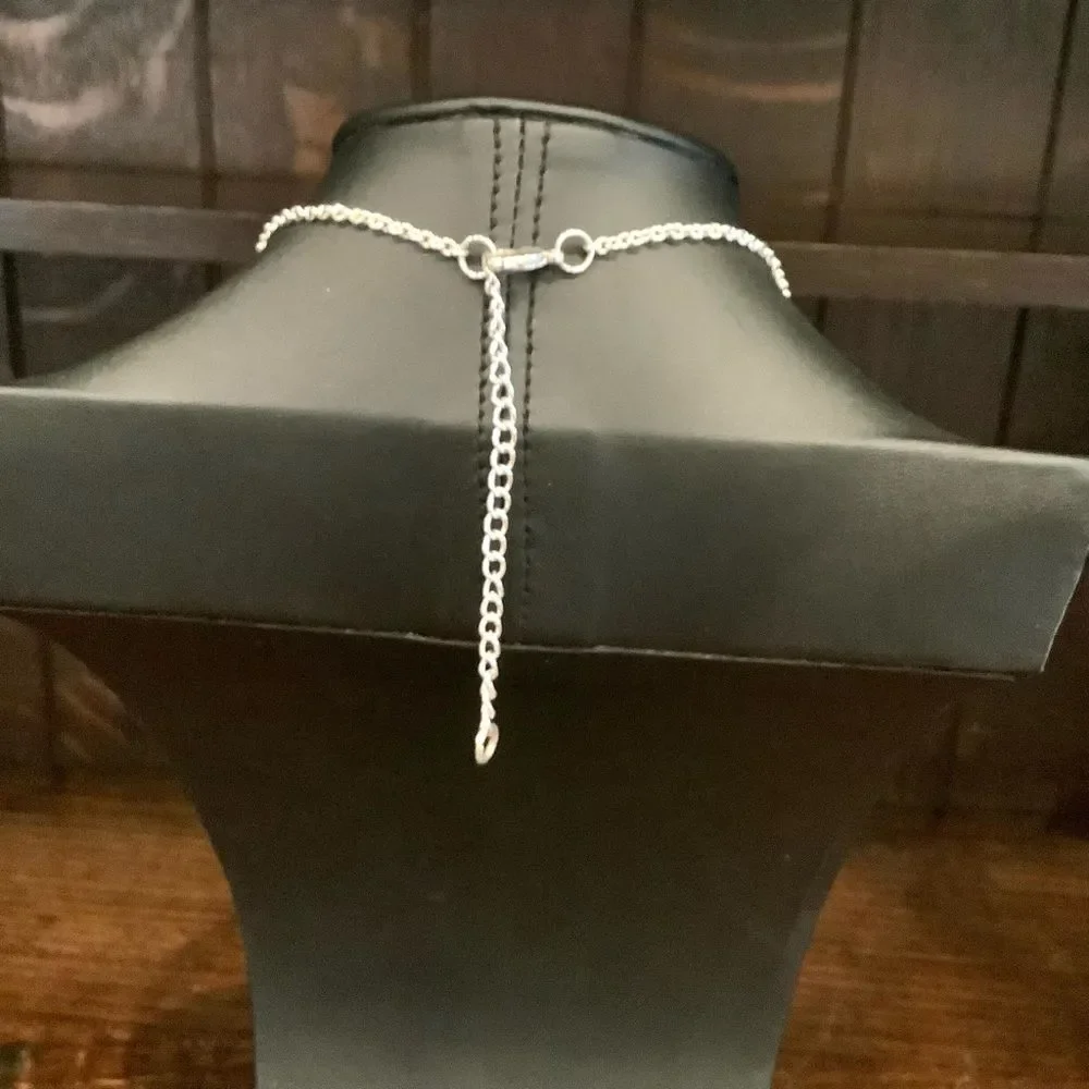Best Friends Silver tone Necklace euc - Picture 4 of 4